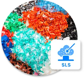 Polvos de nylon u polímeros